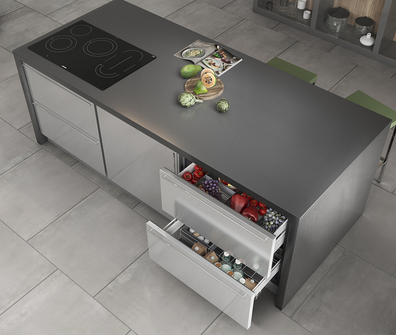 Drawer fridge SS